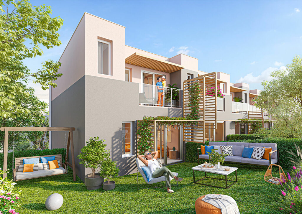 La Seyne sur mer « PROGRAMME NEUF » 9 Villas individuelles groupées T4 en Duplex « avec jardin privatif et garage situé au chemin du vieux reynier à la Seyne sur mer